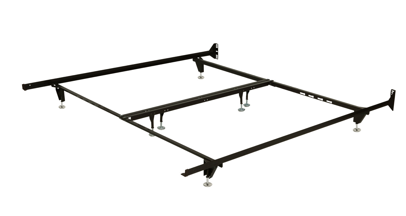 Heavy-Duty 8-Leg Queen/King Bed Frame on Glides