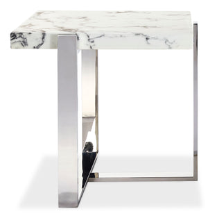 Bellini End Table - White