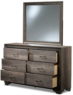 Sophie 6- Piece Full Bedroom Package - Weathered Grey