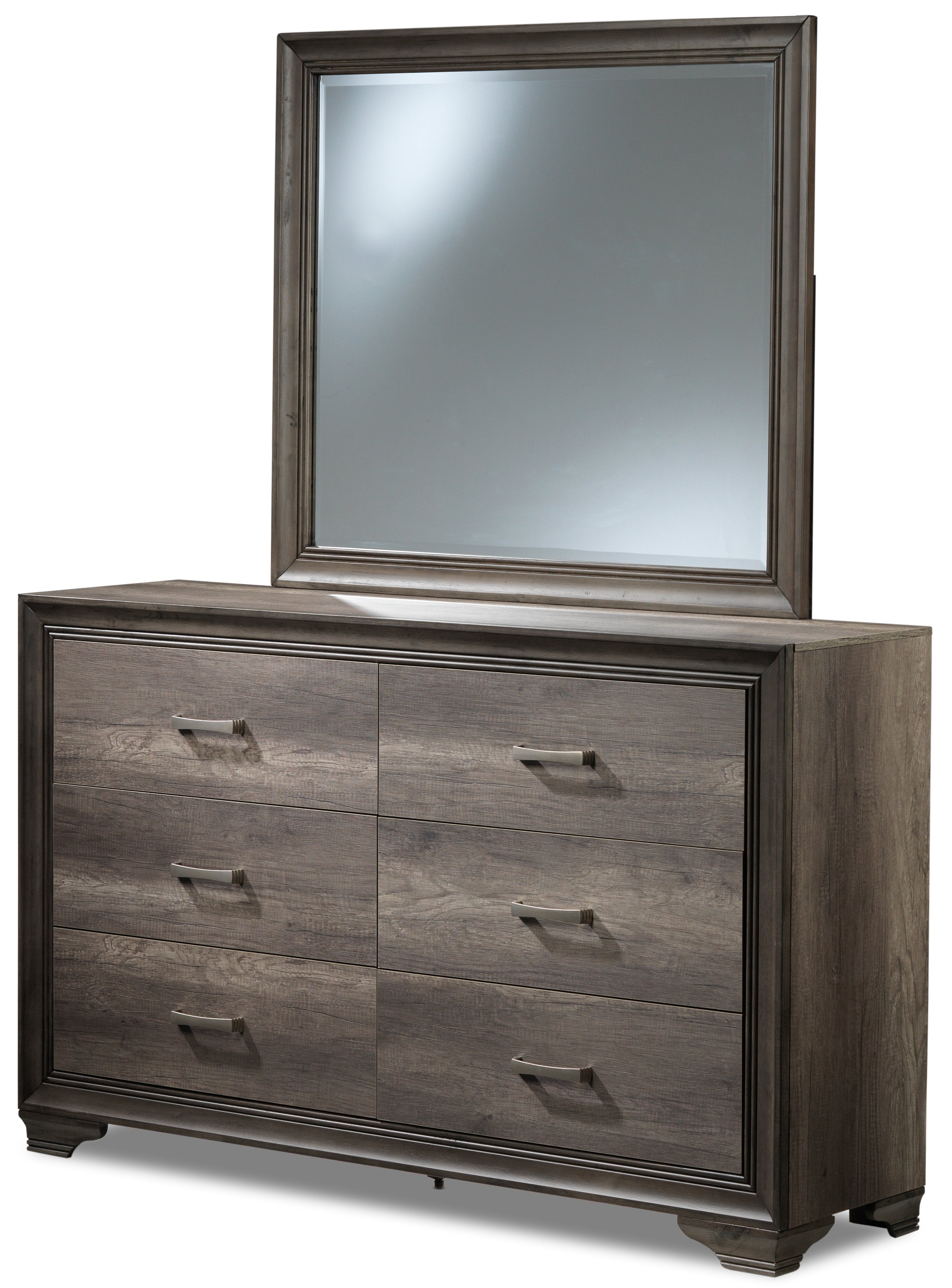 Sophie 6- Piece Full Bedroom Package - Weathered Grey