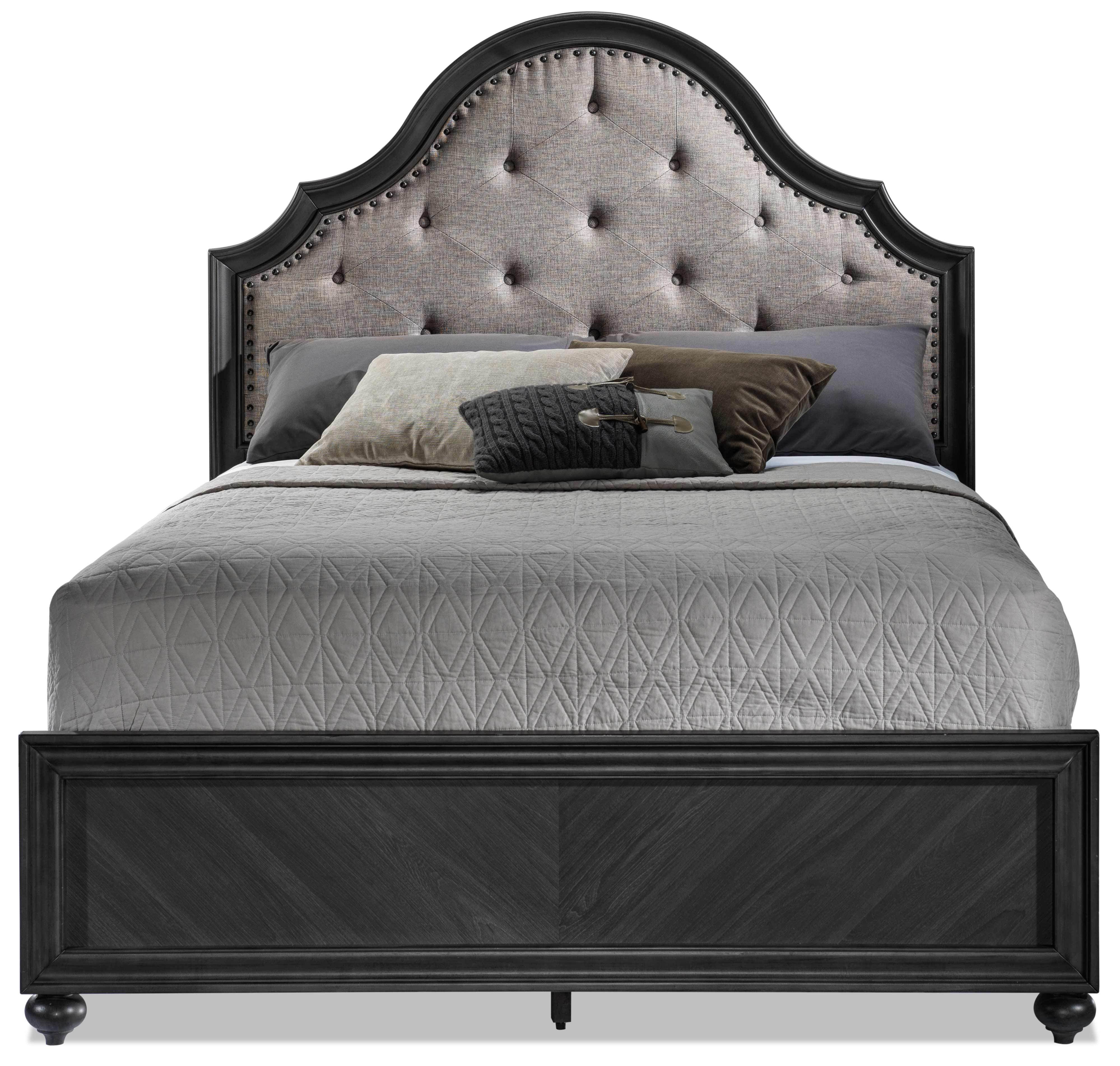 Spencer King Bed - Grey