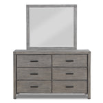 Copeland 6-Drawer Dresser - Wire-Brushed Grey