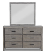 Copeland 6-Drawer Dresser - Wire-Brushed Grey