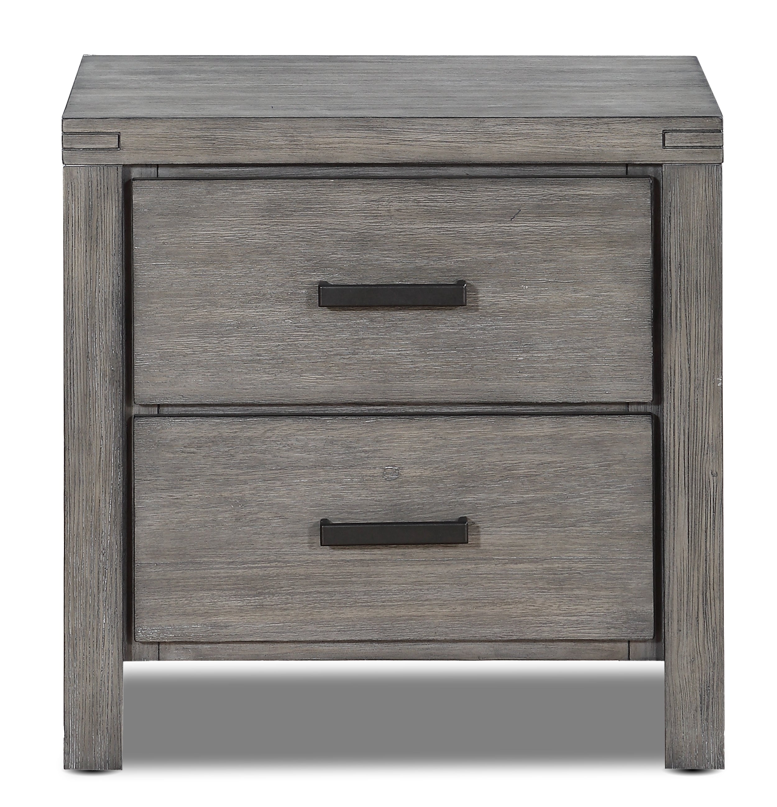 Copeland Night Table - Wire-Brushed Grey