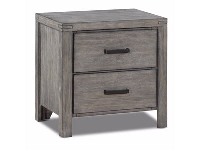 Copeland Night Table - Wire-Brushed Grey