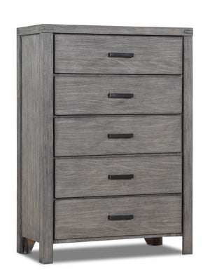 Copeland 5 Drawer Chest - Wire-Brushed Grey