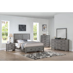 Copeland 6-Piece Queen Storage Bedroom Package - Wire-Brushed Grey