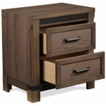 Rossco Night Table - Rustic Oak