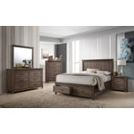 Rossco 6-Piece King Storage Bedroom Package - Rustic Oak