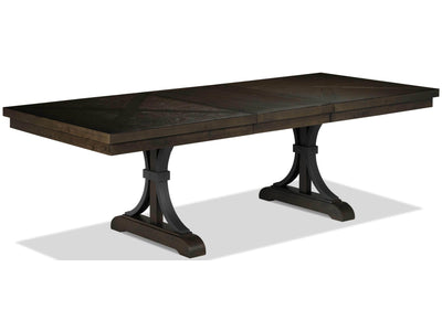Flanigan Extendable Dining Table - Distressed Espresso