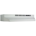 Broan White with Black Trim 30" 210 Max CFM Under-the-Cabinet Range Hood - BU230WH