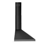 Broan Black Stainless Steel 30" 460 Max CFM Pyramidal Chimney Range Hood - EW4830BLS