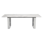 Nezahual Coffee Table - Stone/Stainless Steel