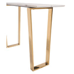 Nezahual Console Table - Stone/Gold
