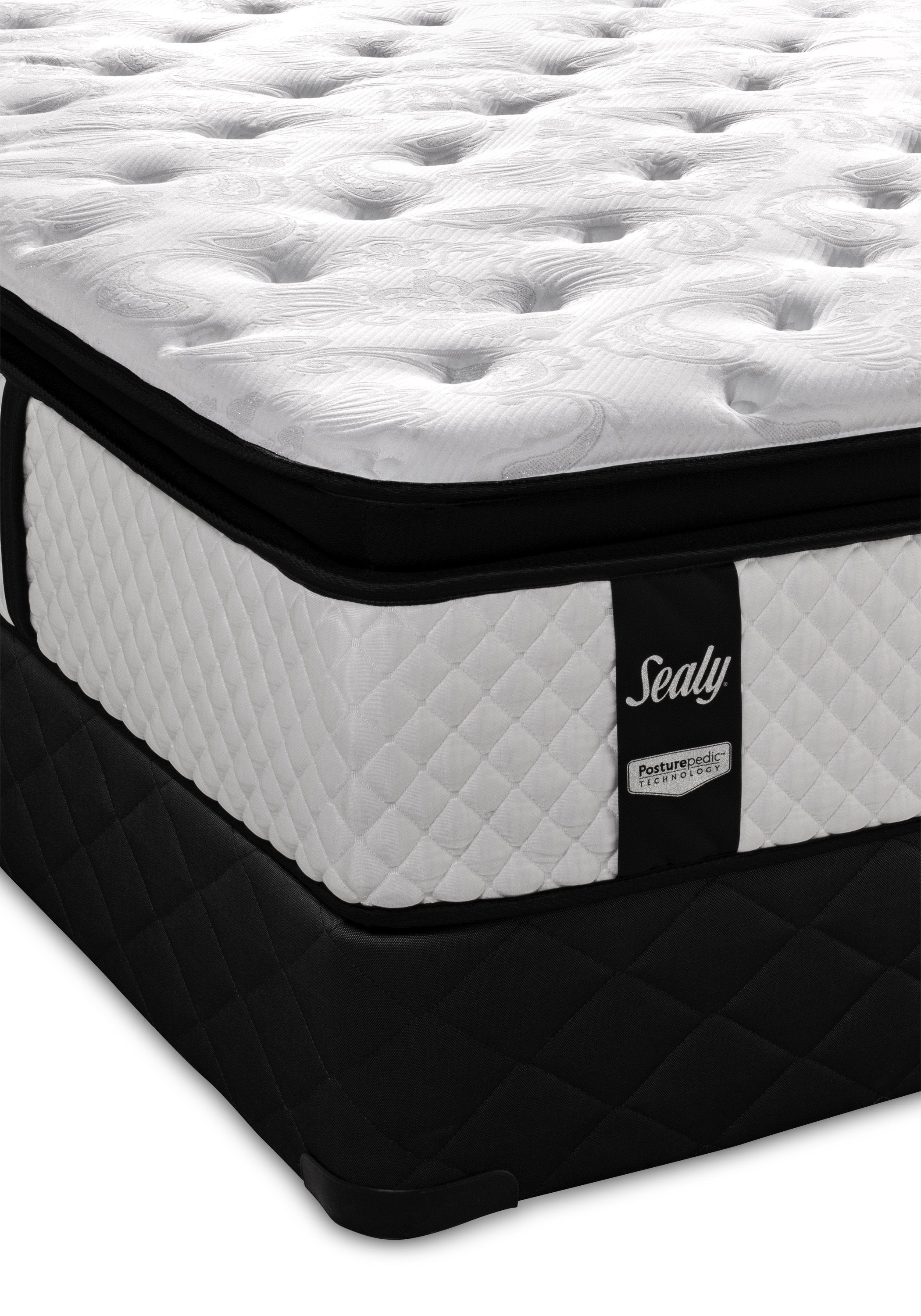 Sealy Illuminating Plush Queen Mattress and Boxspring Set