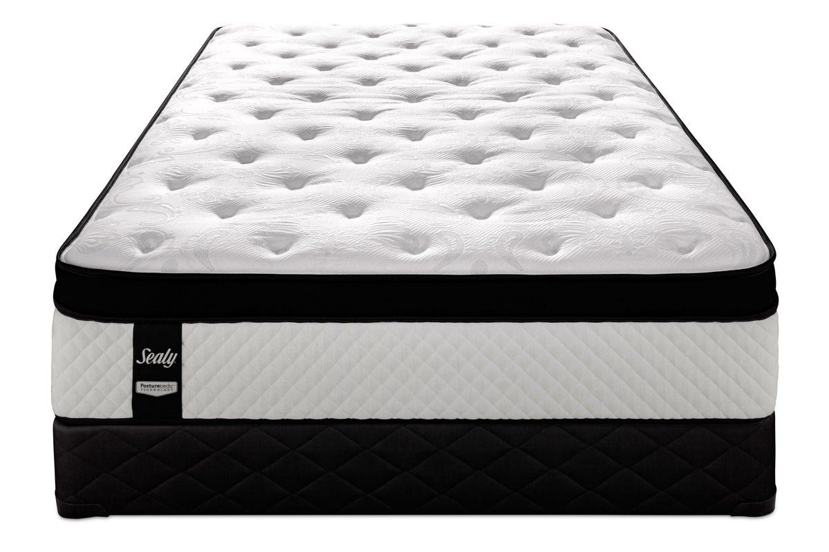 Sealy Illuminating Plush Queen Mattress and Boxspring Set