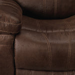 Marbella Reclining Sofa with Drop Down Table - Brown
