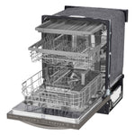 LG Black Stainless Steel Top Control Dishwasher with QuadWash® and 3rd Rack - LDT5678BD