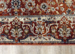 Satara 5'3" X 7'7" Classic Border Rug - Red Cream  Area Rug