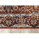 Satara 5'3" X 7'7" Classic Border Rug - Red Cream  Area Rug