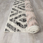 Meridian Diamond Distressed Area Rug - 5' X 8' - Grey