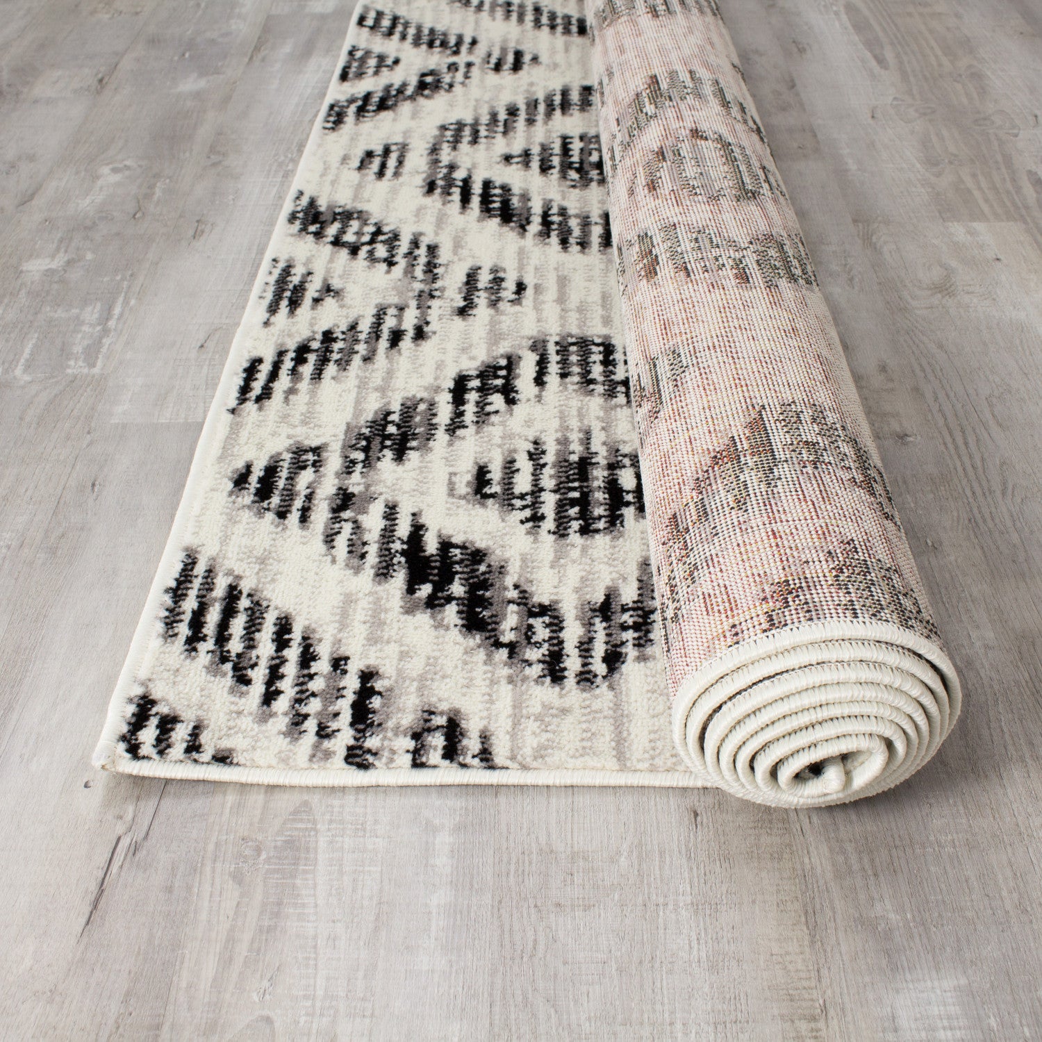 Meridian 7'10" X 10'6" Diamond Distressed Rug - Grey Area Rug