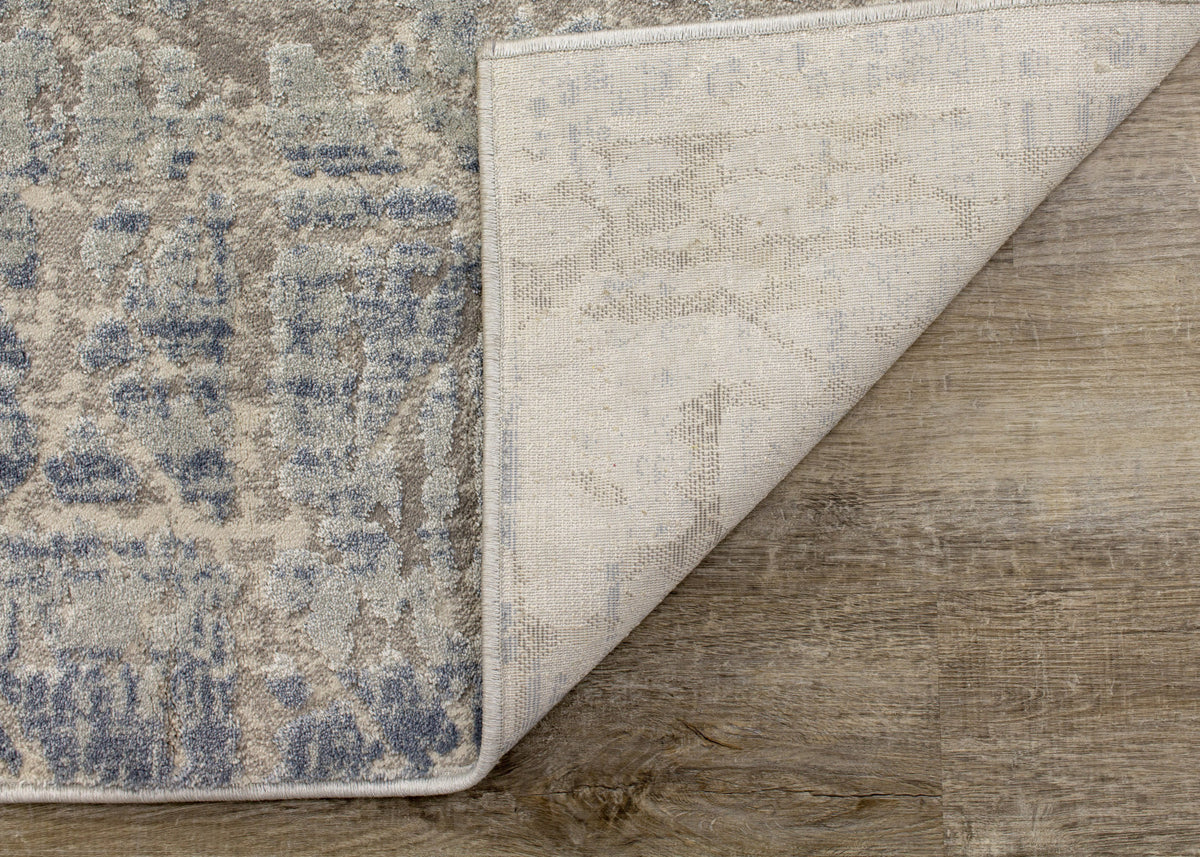 Harper 7'10" X 10'6" Crosshatching Rug - Grey Blue Area Rug