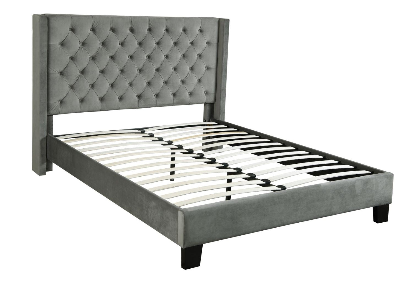 Olsen 3-Piece Queen Platform Bed - Grey