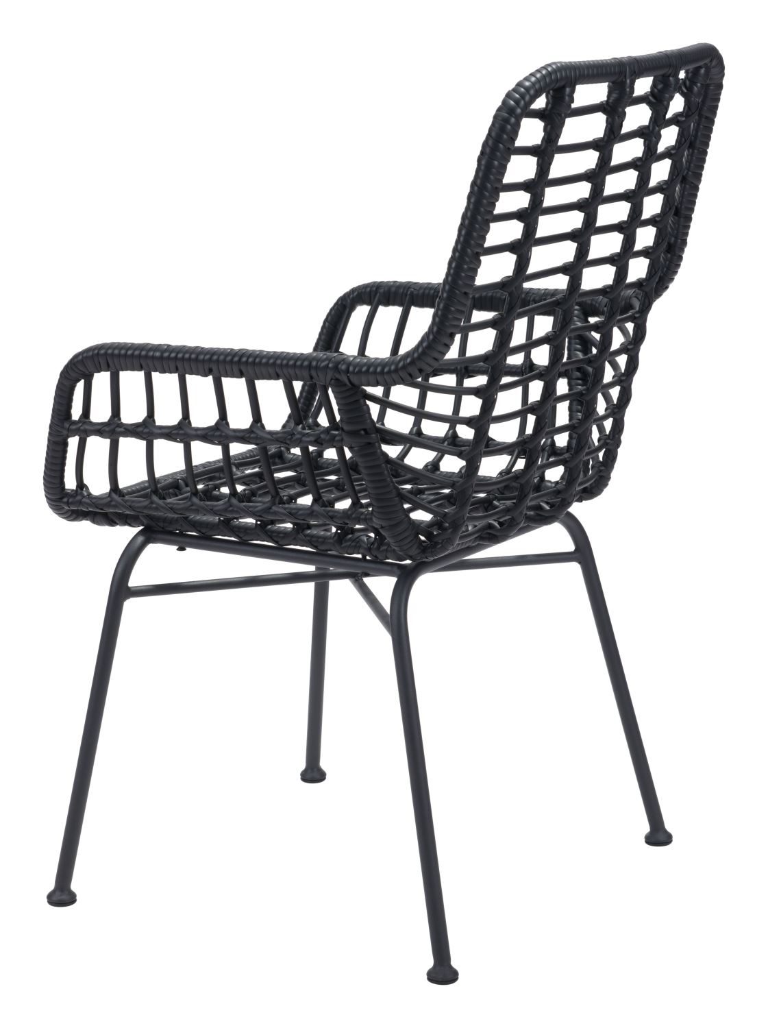 Erwood Outdoor Dining Arm Chair Black Set of 2 Leon's