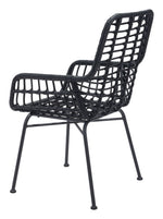 Erwood Outdoor Dining Arm Chair - Black - Set of 2