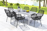 Erwood Outdoor Dining Arm Chair - Black - Set of 2