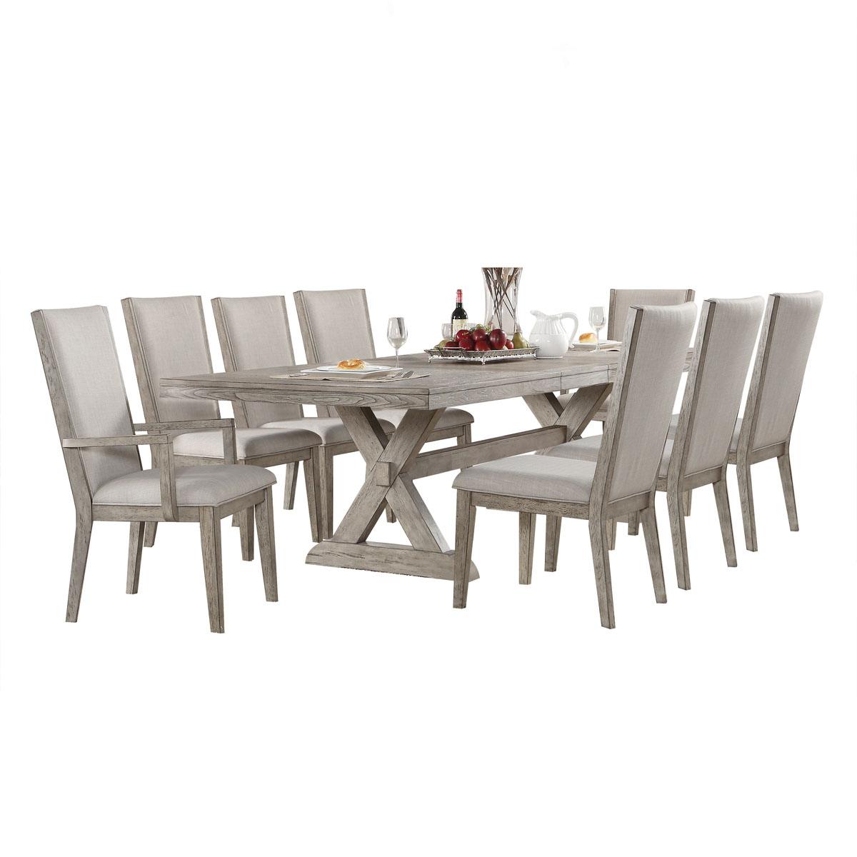 Merced 82"-118" Extension Dining Table - Grey Oak