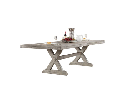 Merced 82"-118" Extension Dining Table - Grey Oak