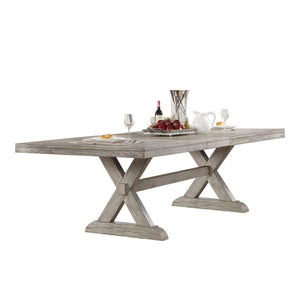 Merced 82"-118" Extension Dining Table - Grey Oak