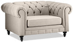 Derbyshire Sofa and Chair and a Half Set - Taupe