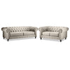 Derbyshire Sofa and Loveseat Set - Taupe