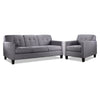 Merlin Sofa and Chair Set - Grey