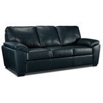 Gaetano Leather Sofa - Havana Atlantic Blue