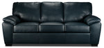 Gaetano Leather Sofa - Havana Atlantic Blue