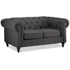 Derbyshire Loveseat - Dark Grey