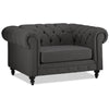 Derbyshire Chair and a Half - Dark Grey