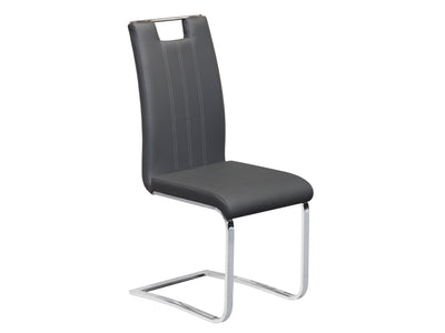 Rory Side Chair - Grey, Chrome