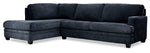 Anatasia 2-Piece Sectional with Left-Facing Chaise - Navy