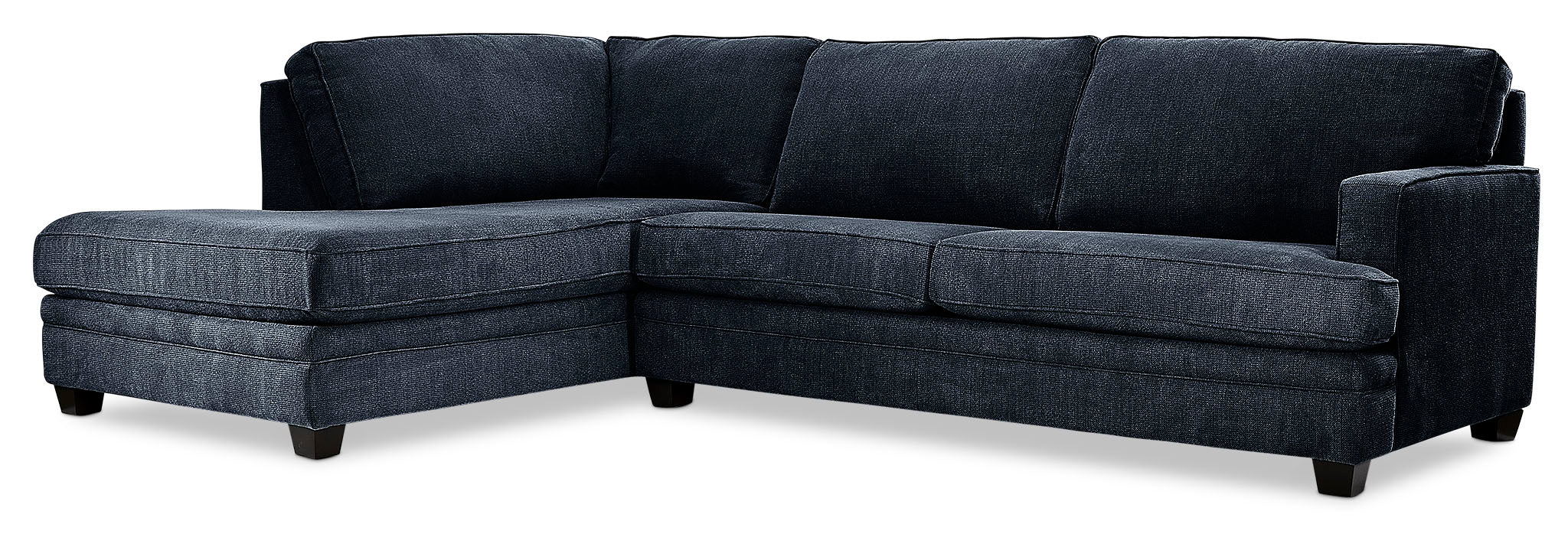 Anatasia 2-Piece Sectional with Left-Facing Chaise - Navy