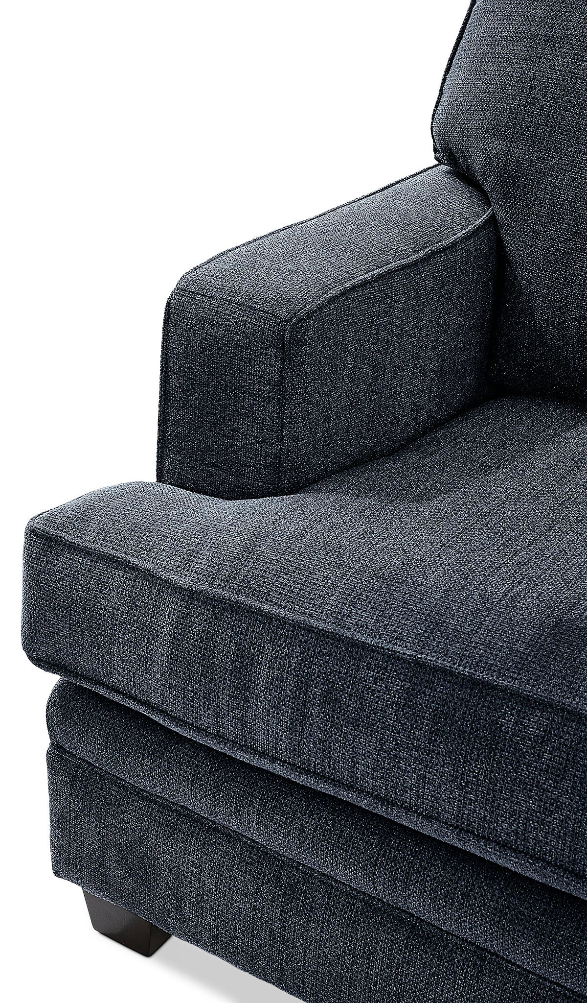 Anatasia 2-Piece Sectional with Left-Facing Chaise - Navy