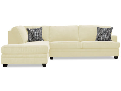 Anatasia 2-Piece Sectional with Left-Facing Chaise - Ivory