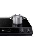 Samsung Black Stainless Steel Electric Range with True Convection and Air Fry (6.3 Cu.Ft) - NE63T8711SG/AC