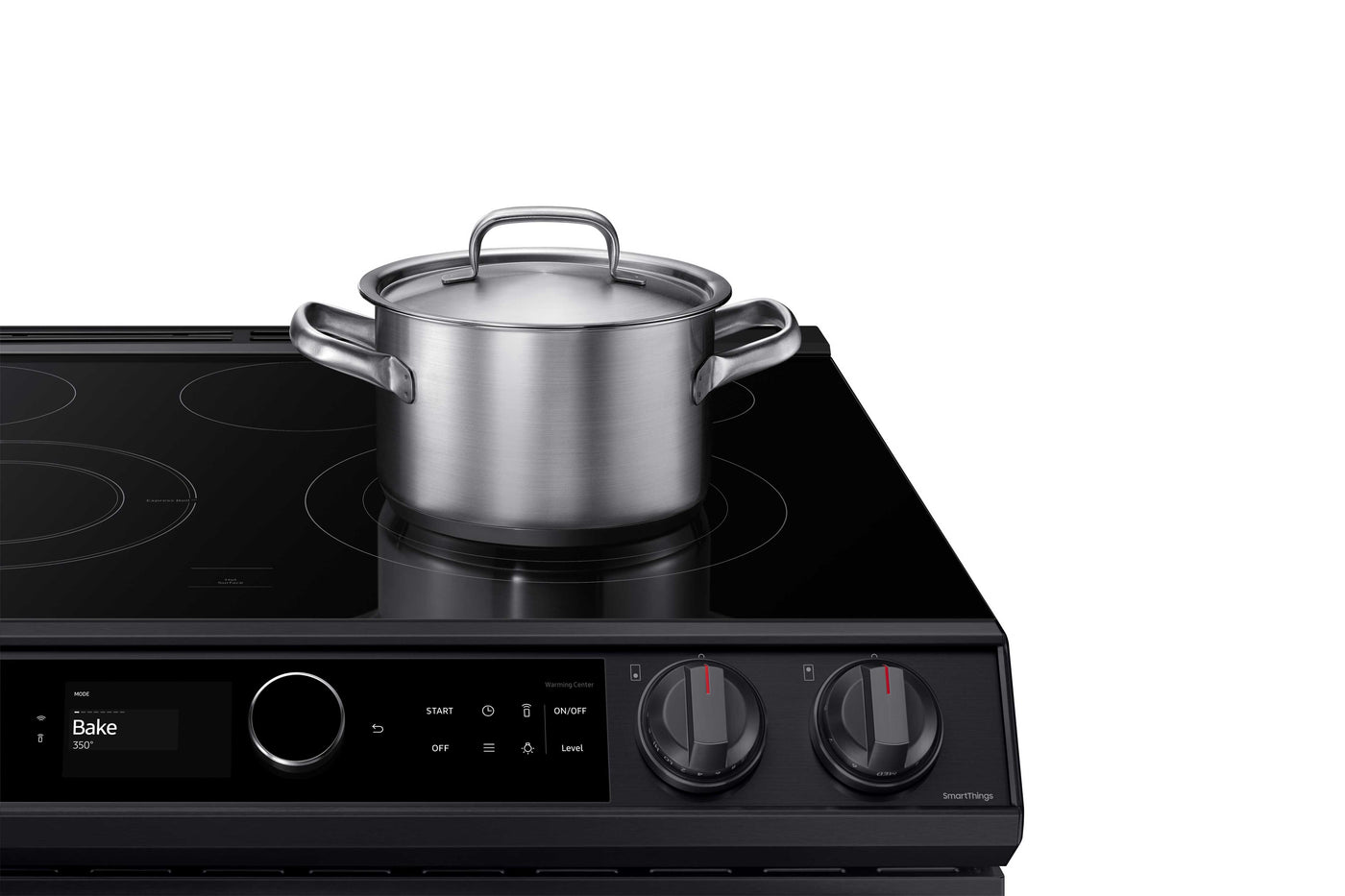 Samsung Black Stainless Steel Electric Range with True Convection and Air Fry (6.3 Cu.Ft) - NE63T8711SG/AC