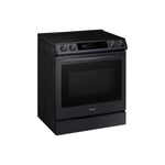 Samsung Black Stainless Steel Electric Range with True Convection and Air Fry (6.3 Cu.Ft) - NE63T8711SG/AC