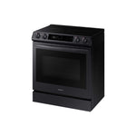 Samsung Black Stainless Steel Electric Range with True Convection and Air Fry (6.3 Cu.Ft) - NE63T8711SG/AC